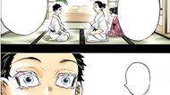 Keizo teaching Hakuji (Image Credits: Shueisha)